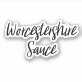 Worcestershire Sauce Storage Sticker (Voorkant)