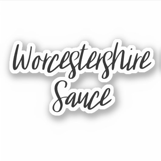 Worcestershire Sauce Storage Sticker (Voorkant)