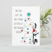 Word aanstekelijk feestdagenkaart (Staand voorkant)