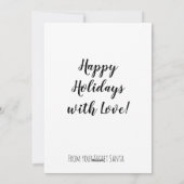 Word aanstekelijk feestdagenkaart (Achterkant)