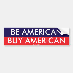 Word American Buy American Bumpersticker