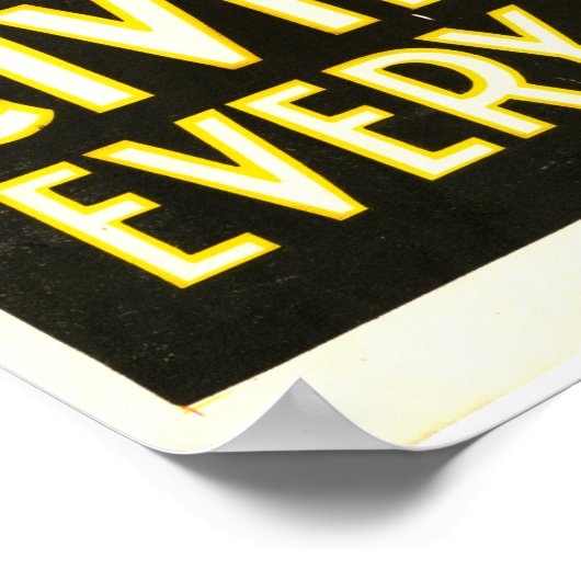 Word Amerika wakker! De beschaving roept iedereen Poster (Hoek)