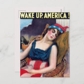 Word Amerika wakker! Feestdagenkaart (Voorkant / Achterkant)