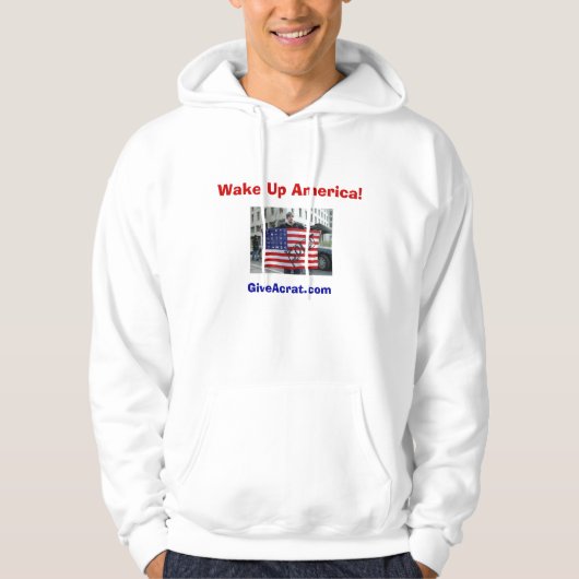 Word Amerika wakker! Hoodie (Voorkant)