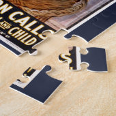 Word Amerika wakker!  Patriottische Freedom Art Legpuzzel (Zijkant)