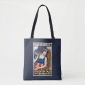 Word Amerika wakker! Patriottische Freedom Art Tote Bag (Voorkant)