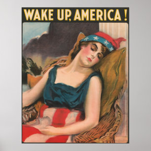 Word Amerika wakker! Poster