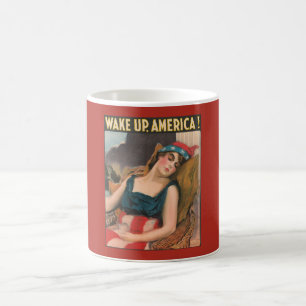 Word Amerika wakker! Poster Koffiemok