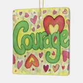 Word Art aangepaste feestdagen stimuleren Gift Orn Keramisch Ornament (Links)
