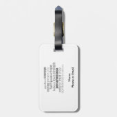 Word Art aanmoedigen Bagagelabel (Achterkant verticaal)