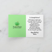 Word Art African American Mother Birthday  Kaart (Binnen)