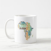 Word Art Afrika Koffiemok (Links)