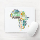 Word Art Afrika Muismat (Met muis)