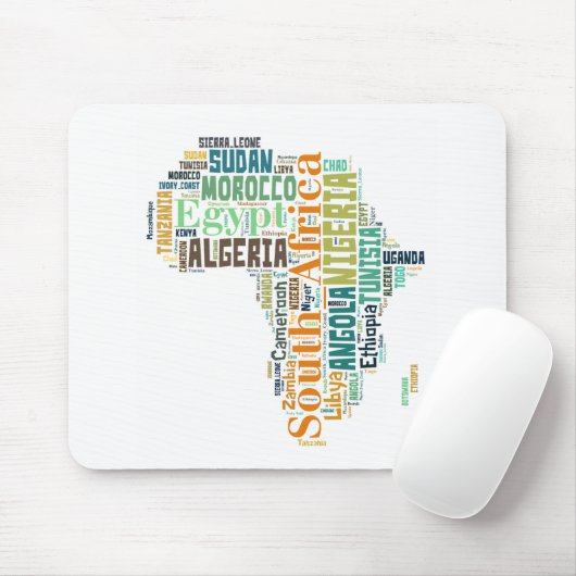 Word Art Afrika Muismat (Met muis)