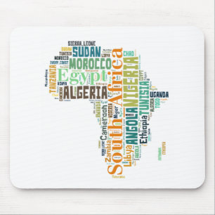 Word Art Afrika Muismat