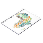 Word Art Afrika Notitieboek (Linkerzijde)