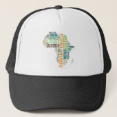 Word Art Afrika Trucker Pet (Voorkant)