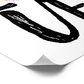 Word Art Ball Design Love Netball Poster (Hoek)