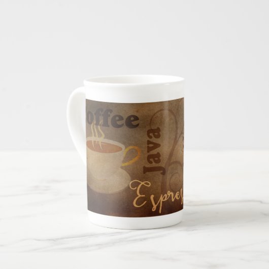 Word Art Bone China Mok van Koffee Lover (Links)