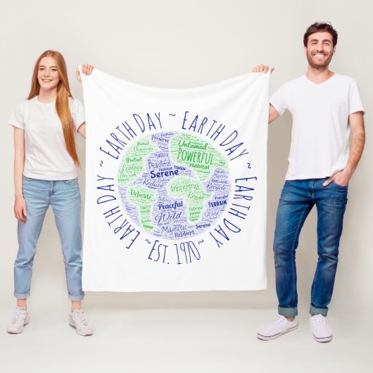 Word Art Fleece Deken (In situ)