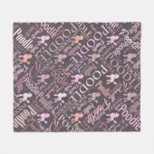 Word Art Fleece Deken (Voorkant (Horizontaal))