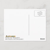 Word Art Herfst Abstracte Letters Briefkaarten (Achterkant)