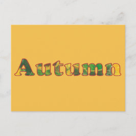 Word Art Herfst Abstracte Letters Briefkaarten
