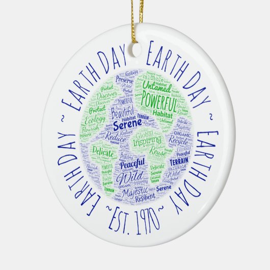 Word Art Keramisch Ornament (Links)