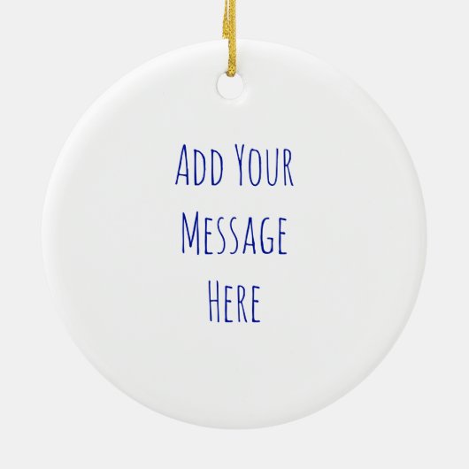 Word Art Keramisch Ornament (Achterkant)