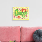 Word Art schilderen met vloerkleuring canvas stimu Afdruk (Insitu (Woonkamer))