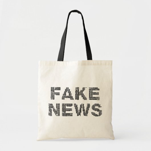 Word Art Statement Fake News Propaganda Tote Bag (Voorkant)