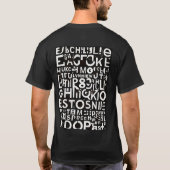 Word Art T-shirt (Achterkant)