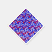 Word Art USA Text, Blue-PAPER PARTY NAPKINS Servet (Hoek)