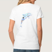 Word Art-Vacation Dolfijn T-shirt (Achterkant)