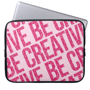 Word Art Voorbeelden van creatief patroonpatroon Laptop Sleeve