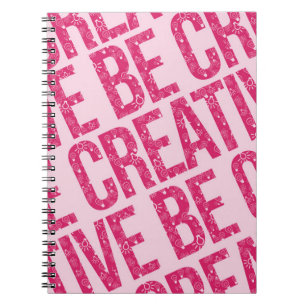 Word Art Voorbeelden van creatief patroonpatroon Notitieboek