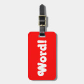 Word! Bagagelabel (Voorkant verticaal)