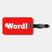 Word! Bagagelabel (Achterkant horizontaal)