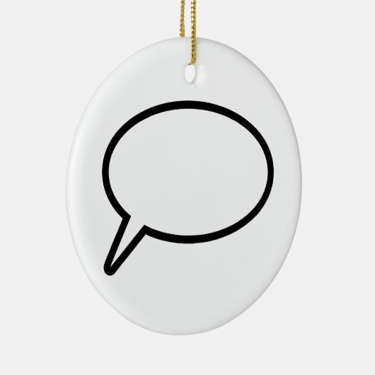 Word-ballon Keramisch Ornament (Rechts)