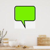 Word-ballon Poster (Keuken)