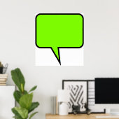 Word-ballon Poster (Thuiskantoor)