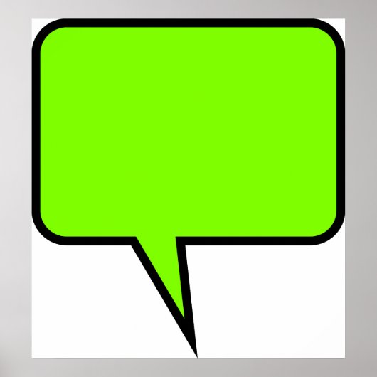 Word-ballon Poster (Voorkant)