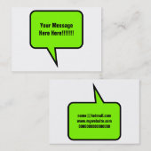 Word-ballon Visitekaartje (Voorkant / Achterkant)