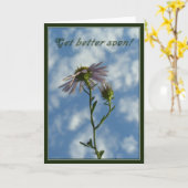 Word beter spoedig kaart (Gele Bloem)