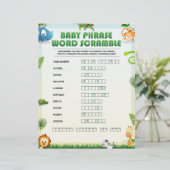 Word-breekbaar met de baby zin [Dierthema] Briefhoofd (Staand voorkant)