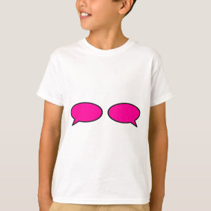 Word Bubble Links Rechts Magenta Het MUSEUM Zazzle T-shirt