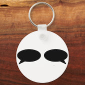 Word Bubble Links Rechts Zwart Het MUSEUM Zazzle G Sleutelhanger (Voorkant)