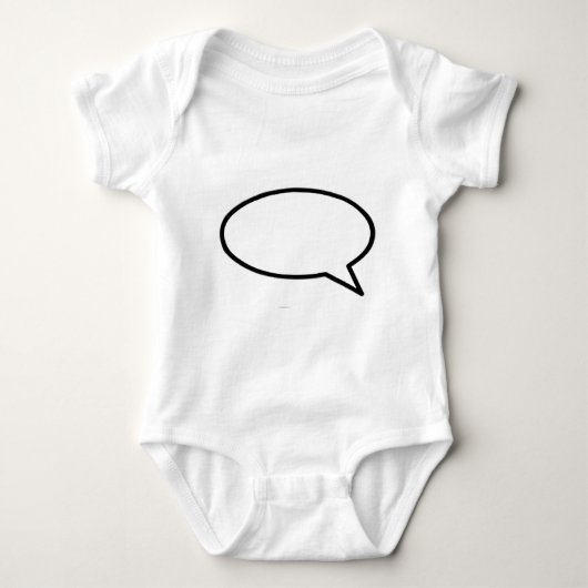 Word Bubble maakt de mUSEUM Zazzle Gifts Romper (Voorkant)