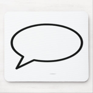 Word Bubble verliet het museum Zazzle Gifts Muismat