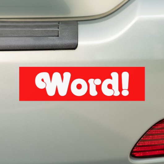 Word! Bumpersticker (Op auto)